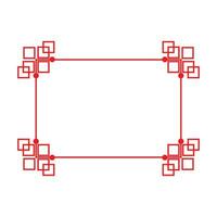 chinese border frame template vector