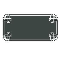 chinese border frame template vector