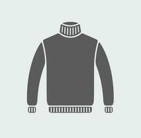 Men's sweater icon on a background. Vector illustration.