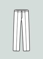 de los hombres negocio pantalones línea icono en un antecedentes. vector ilustración.