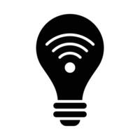 Smart Light Vector Glyph Icon For Personal And Commercial Use.