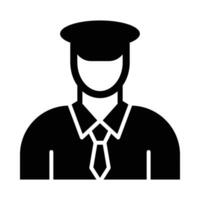 Chauffeur Vector Glyph Icon For Personal And Commercial Use.