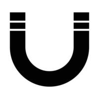 Magnet Vector Glyph Icon For Personal And Commercial Use.