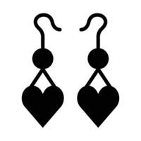 Earrings Vector Glyph Icon For Personal And Commercial Use.