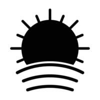 Sun Vector Glyph Icon For Personal And Commercial Use.