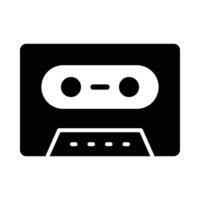 Cassette Player Vector Glyph Icon For Personal And Commercial Use.