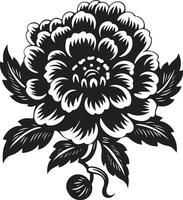 Black Floral Icon to Create a Business Card Design Black Floral Icon to Create a Flyer Design vector