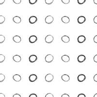 Seamless pattern with sketch circles shape vector