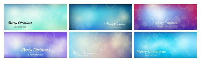 Bokeh background with New Year inscription vector