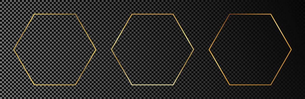 Gold Hexagon Frame Vector Art, Icons, and Graphics for Free Download