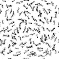 Seamless pattern with black pencil brushstrokes vector