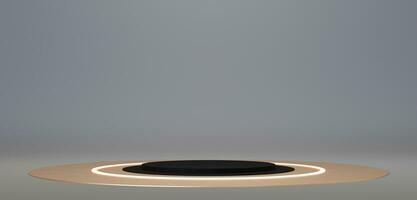 Circular product display stands premium stages and studio stands for displaying 3D illustration products photo