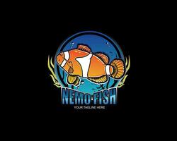 hermosa nemo pescado vector diseño