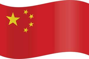 Chinese flag backdrop in vector form