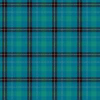 Blue check fabric texture vector textile print design with a seamless plaid pattern