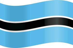 Official colors and proportions of the Botswana flag in vector form vector artwork