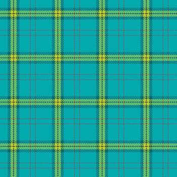 Blue check fabric texture vector textile print design with a seamless plaid pattern