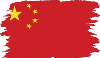 Chinese flag backdrop in vector form