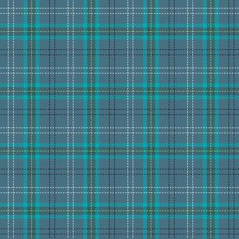 Blue check fabric texture vector textile print design with a seamless plaid pattern