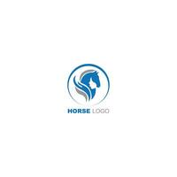 Horse and Woman face combine logo with Hand symbol design template vector