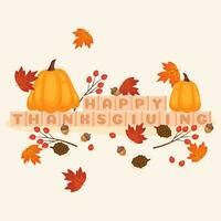 happy thanksgiving season vector