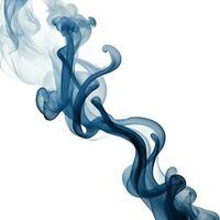 abstact black smoke isolated on a white background. ai generative photo