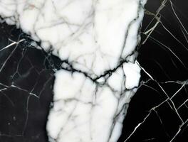 Close up of black marble textured background photo