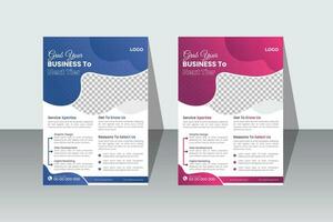 Corporate business flayer design vector