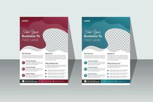 Corporate business flayer design vector