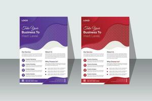 Corporate business flayer design vector