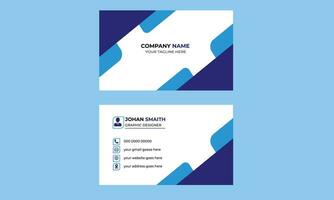 Double-sided simple business card design. Creative and Clean visiting card. vector