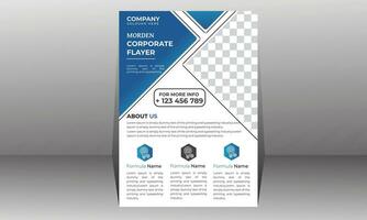 Corporate flyer design template vector