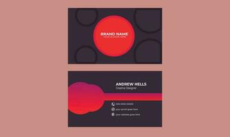 modern abstract business card design template vector