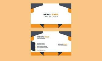 Creative and Clean Double-sided Business Card Template. vector