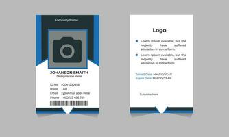 Official ID Card Template  Free Vector