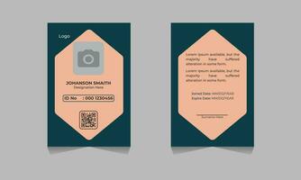 Id card for business modern design Free Vector