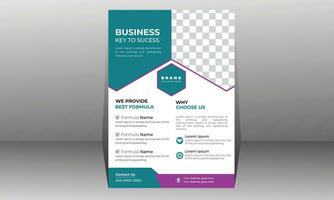 Corporate flyer design template vector