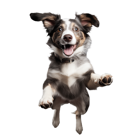 Cute playful and adroable dog transparent background AI Generative png