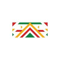Black History Month Ethnic Pattern and Frame Element Design Collection vector