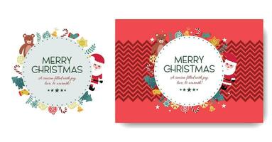 Merry Christmas gift packaging box packaging design with Christmas elements vector file download