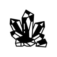 Crystals icon in vector. Illustration vector