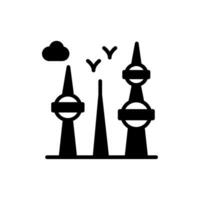 Kuwait Towers icon in vector. Illustration vector