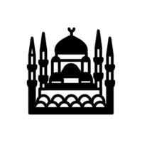 Blue Mosque icon in vector. Illustration vector