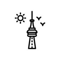 CN Tower icon in vector. Illustration vector