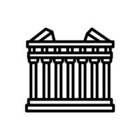 Atenas icono en vector. ilustración vector