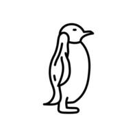 Penguin icon in vector. Illustration vector