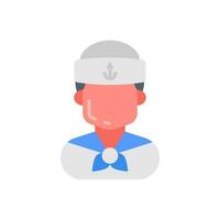 Sailor icon in vector. Illustration vector