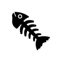 pescado esqueleto icono en vector. ilustración vector