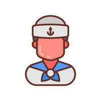 Sailor icon in vector. Illustration vector