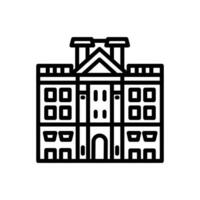 Buckingham Palace icon in vector. Illustration vector